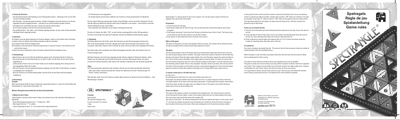 Page 1 of the manual User Manual Jumbo Spectrangle