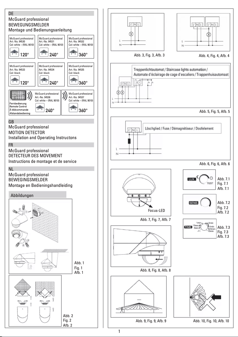 First page image of the manual for McGuard BM120