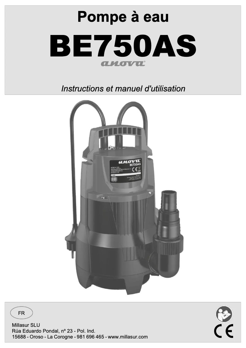 First page image of the manual for BE750AS