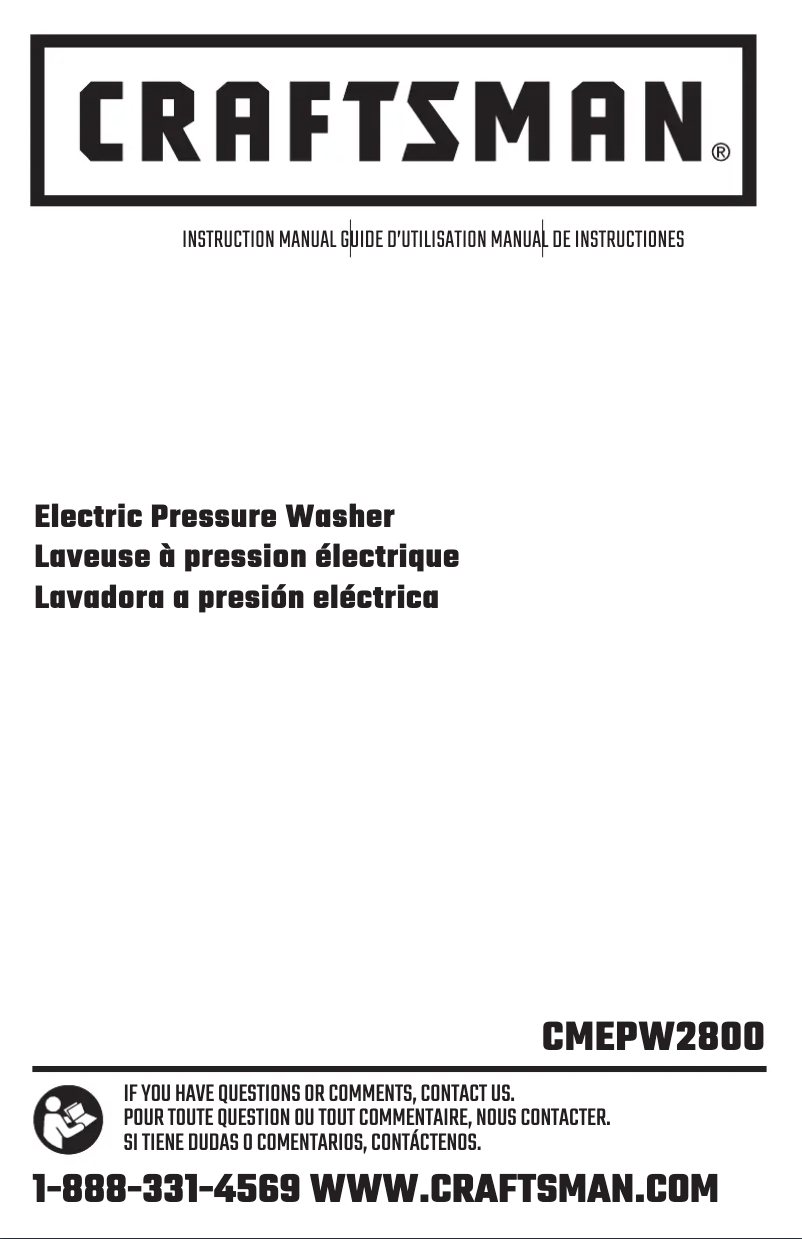First page image of the manual for CMEPW2800