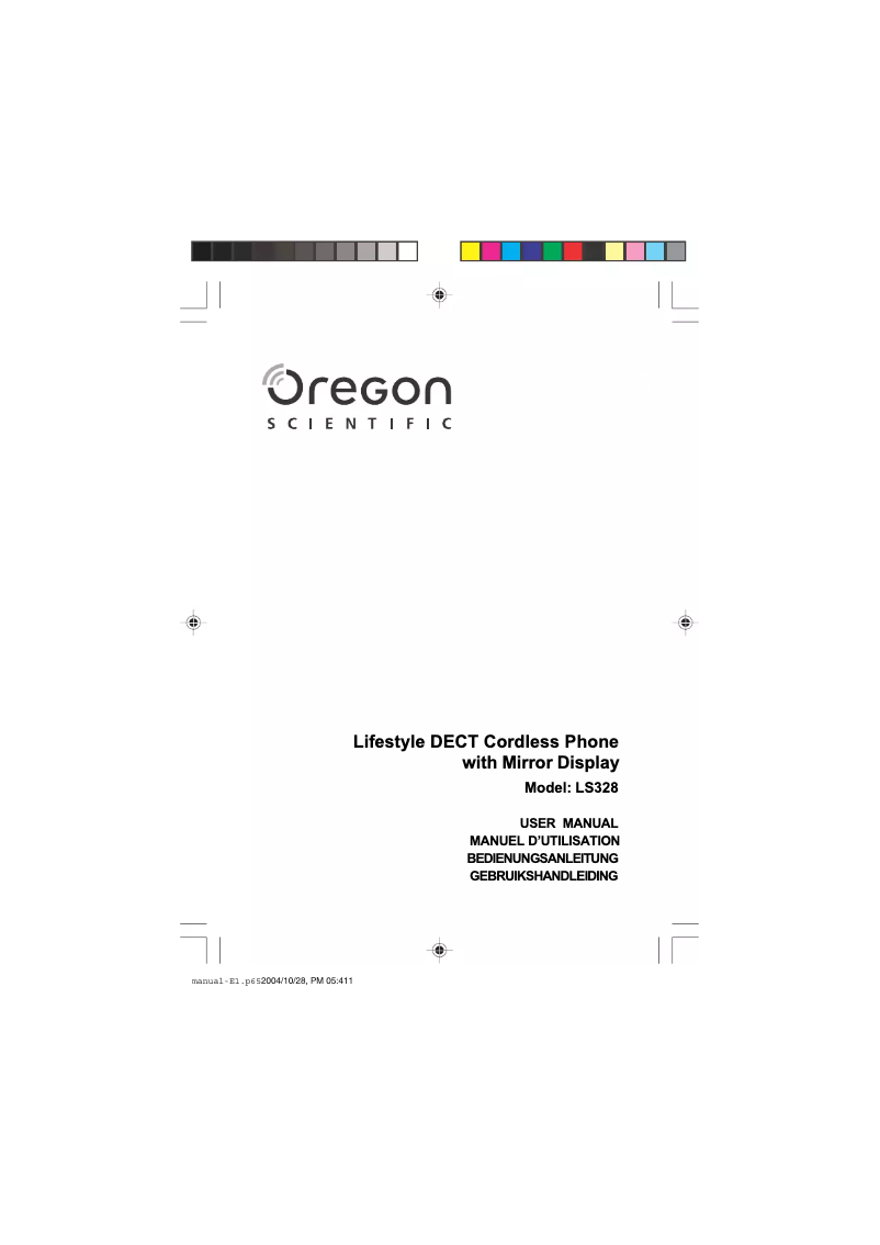 Page 1 of the manual User Manual Oregon Scientific LS328