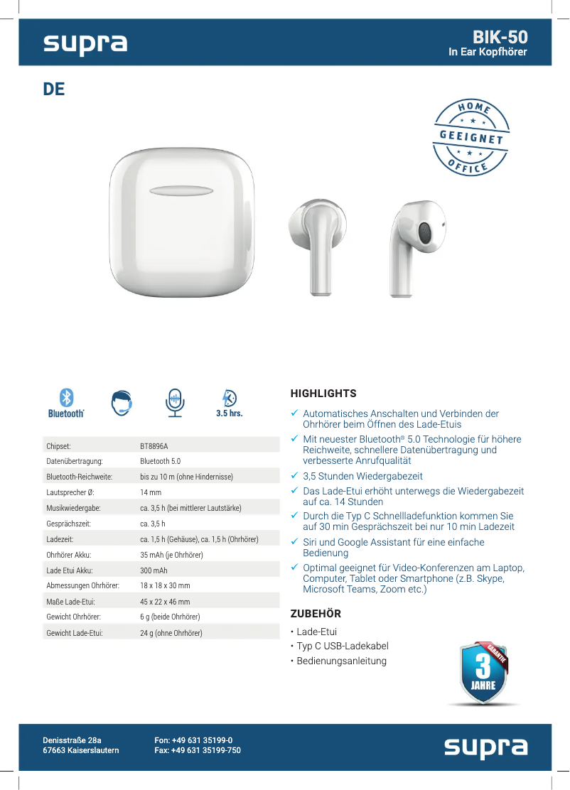 First page image of the manual for BIK-50