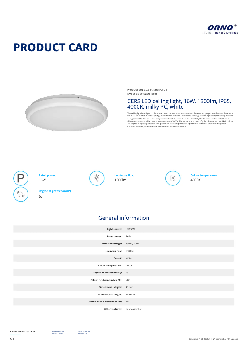 First page image of the manual for AD-PL-6113WLPM4