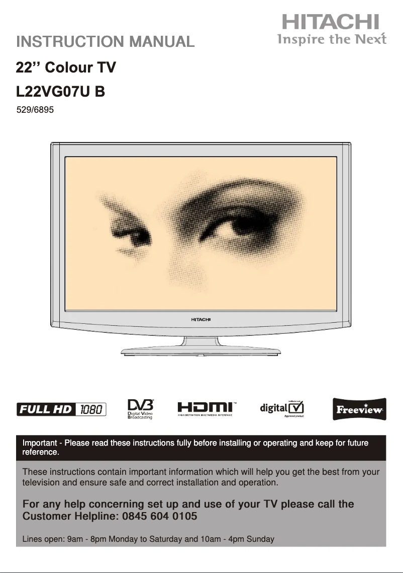 First page image of the manual for L22VG07UB