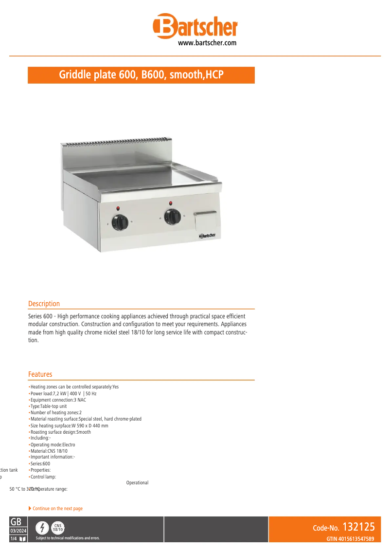 First page image of the manual for 132125