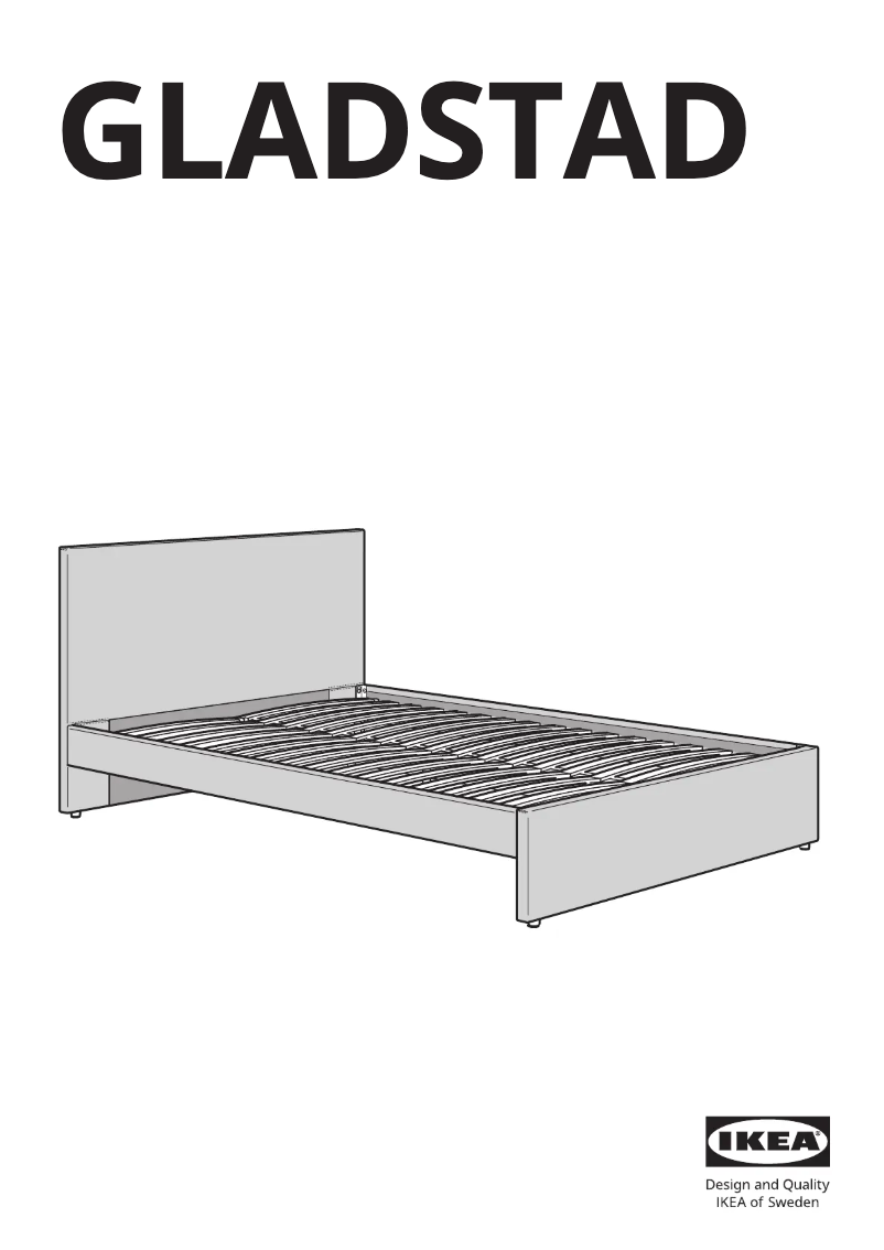 Page 1 of the manual User Manual Ikea GLADSTAD 904.904.57
