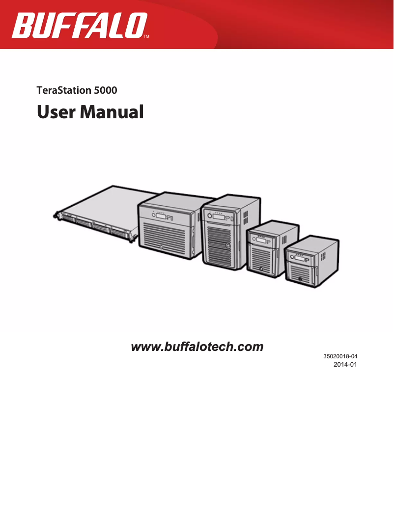 Page 1 of the manual User Manual Buffalo TeraStation 5600DN