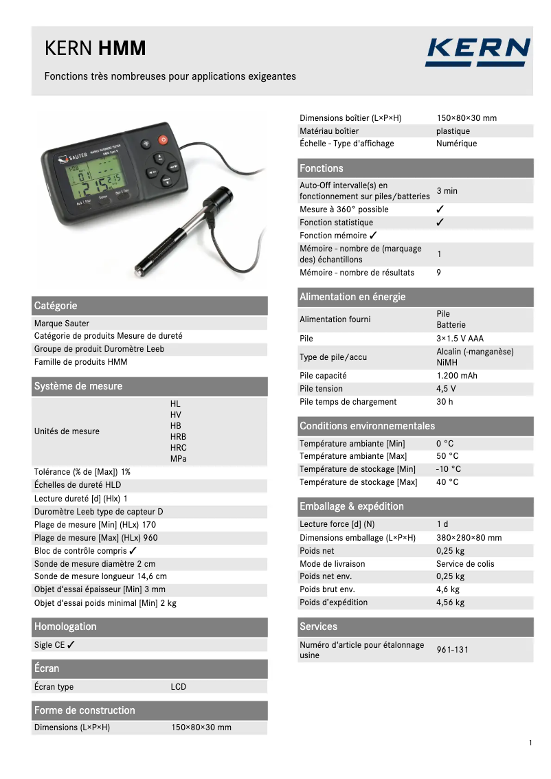 First page image of the manual for HMM