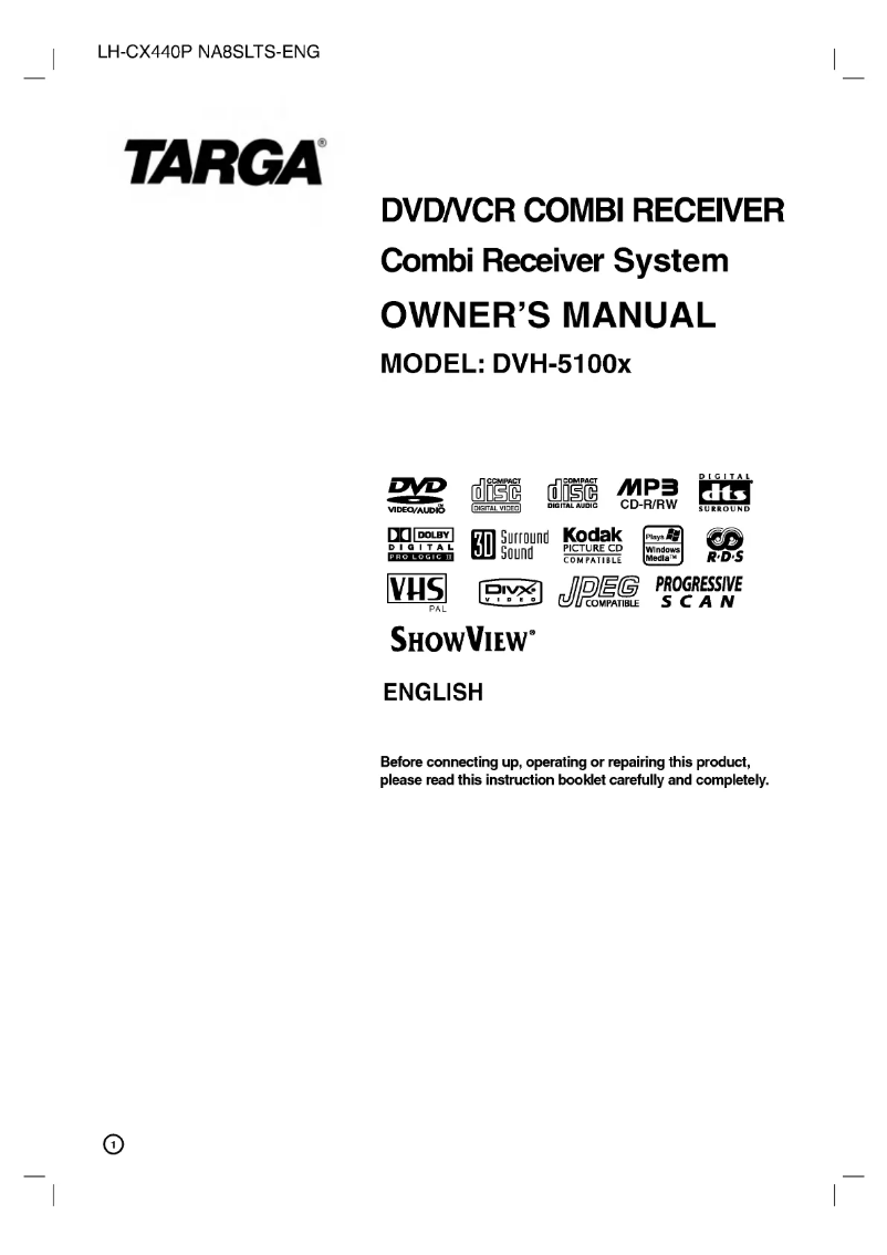 First page image of the manual for LH-CX440I