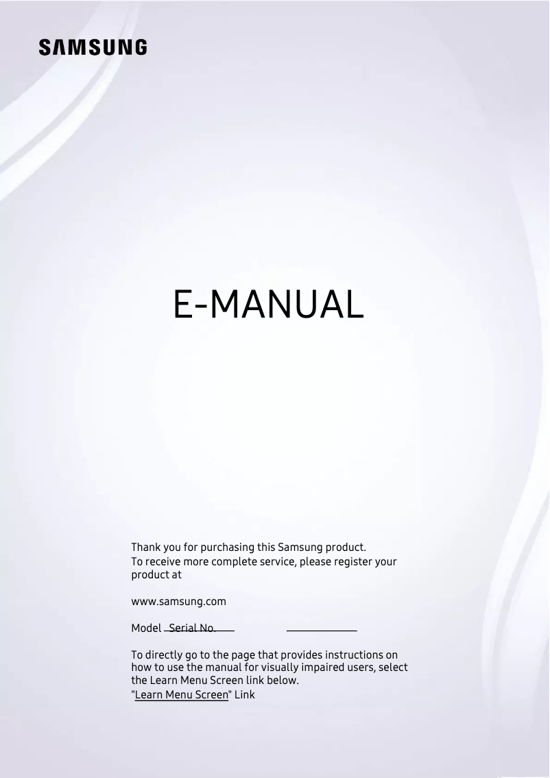 First page image of the manual for Odyssey G75T