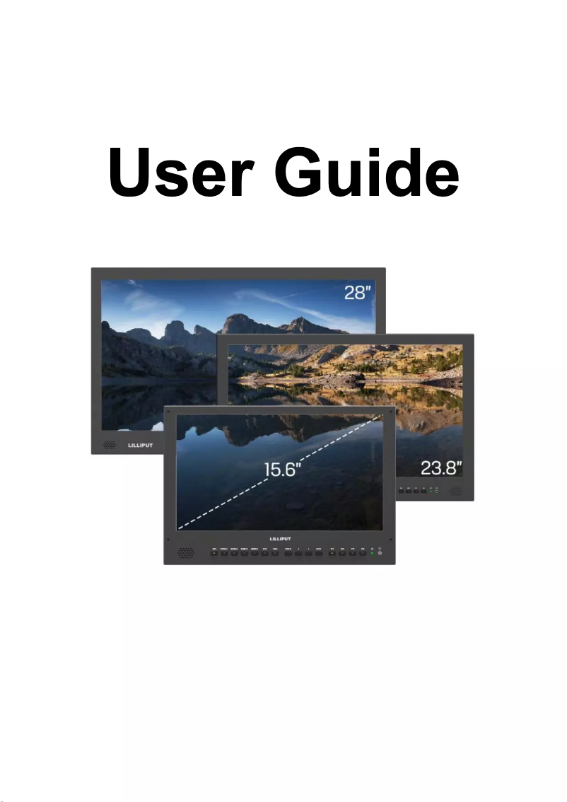 Page 1 of the manual User Manual ViewZ VZ-156PM-4K