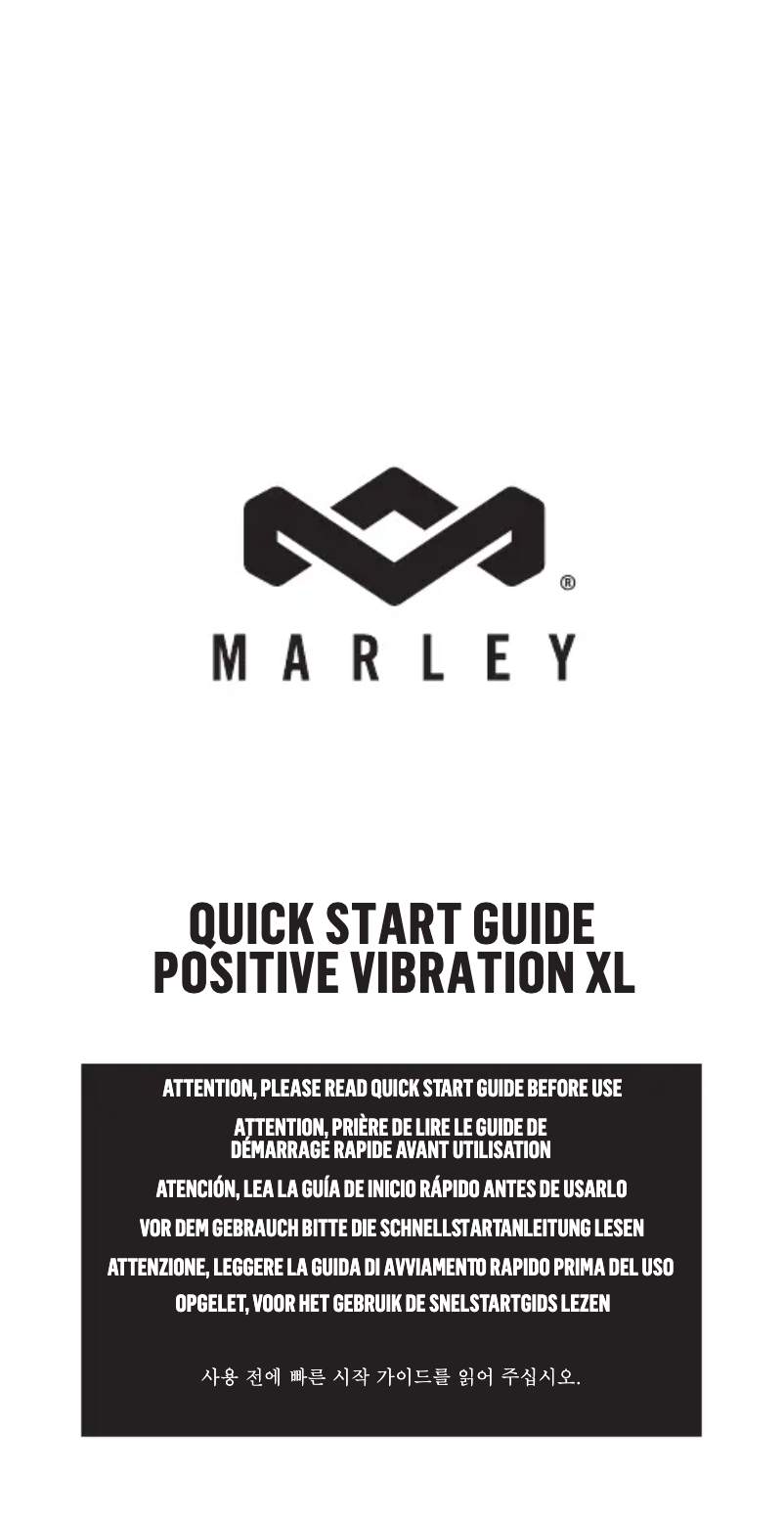 First page image of the manual for Positive Vibration XL