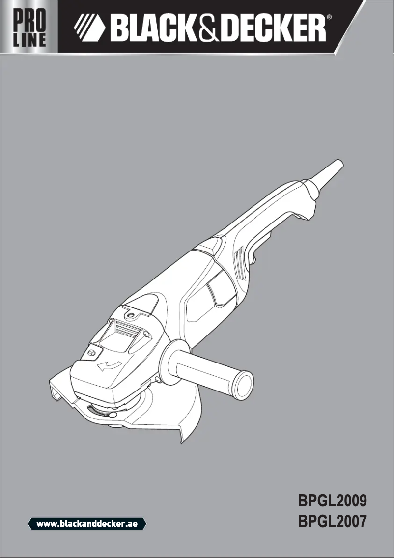 First page image of the manual for BPGL2007