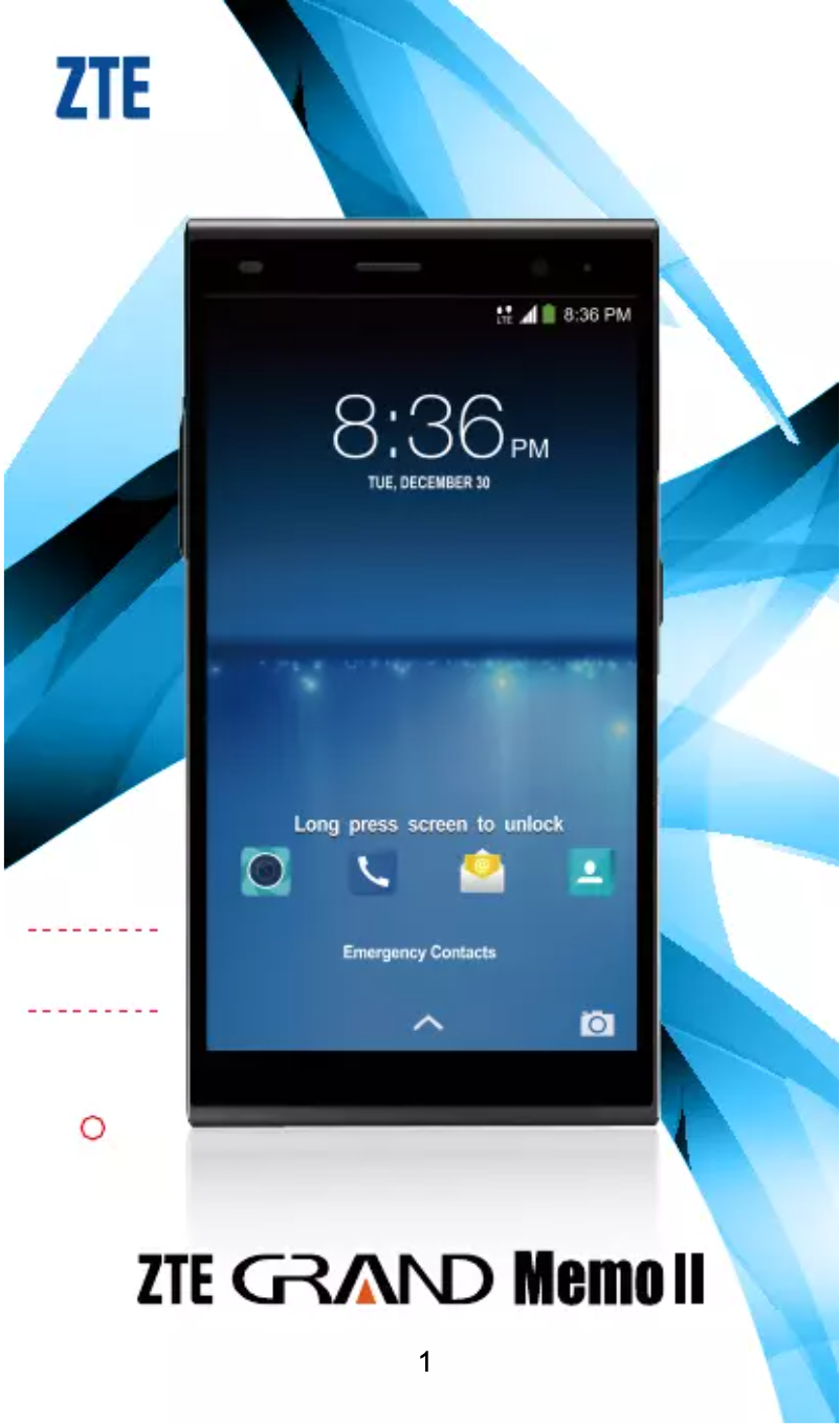 First page image of the manual for Grand Memo II