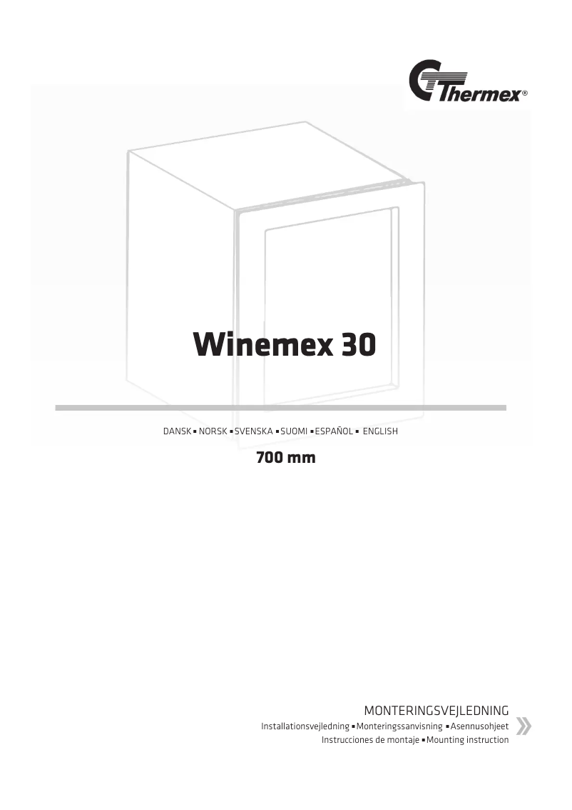 Page 1 of the manual User Manual Thermex Winemex Black