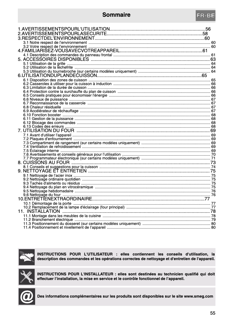 First page image of the manual for GA91IX