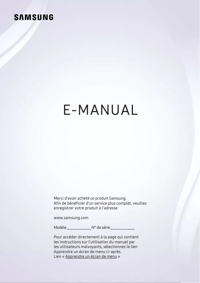 Page 1 of the manual User Manual Samsung QA65Q8CNAS
