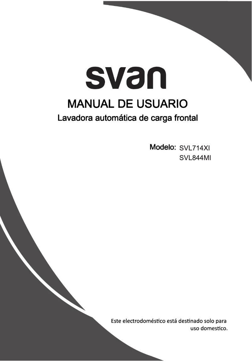 First page image of the manual for SVL714XI