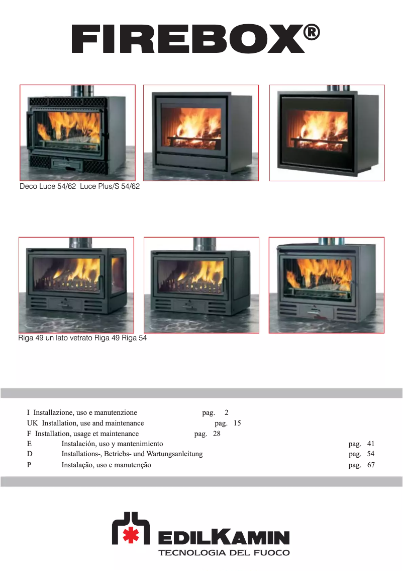 First page image of the manual for FIREBOX
