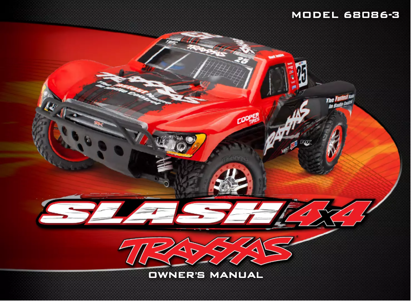 Page 1 of the manual User Manual Traxxas sSlash 4x4