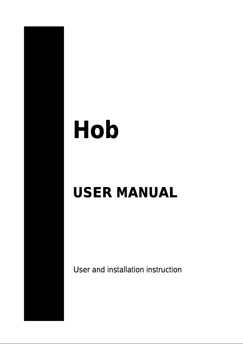 First page image of the manual for EBH-9930