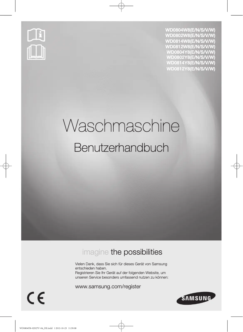 First page image of the manual for WD0804Y8E1