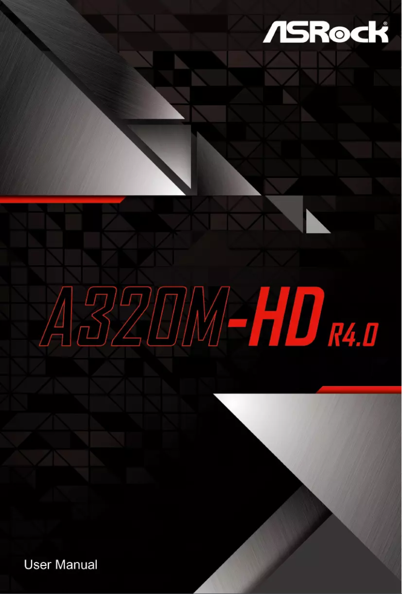 Image de la première page du manuel de l'appareil A320M-HD R4.0