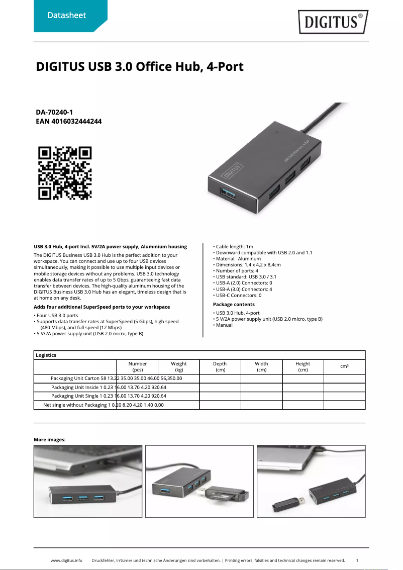 First page image of the manual for DA-70240-1