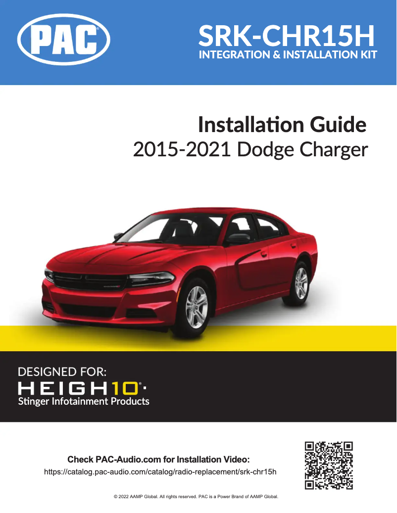 Page 1 of the manual Installation Guide PAC SRK-CHR15H