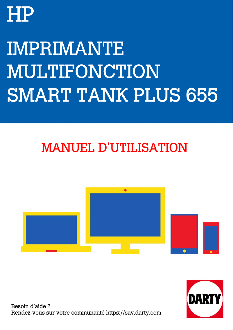 Page 1 of the manual User Manual HP Smart Tank Plus 655