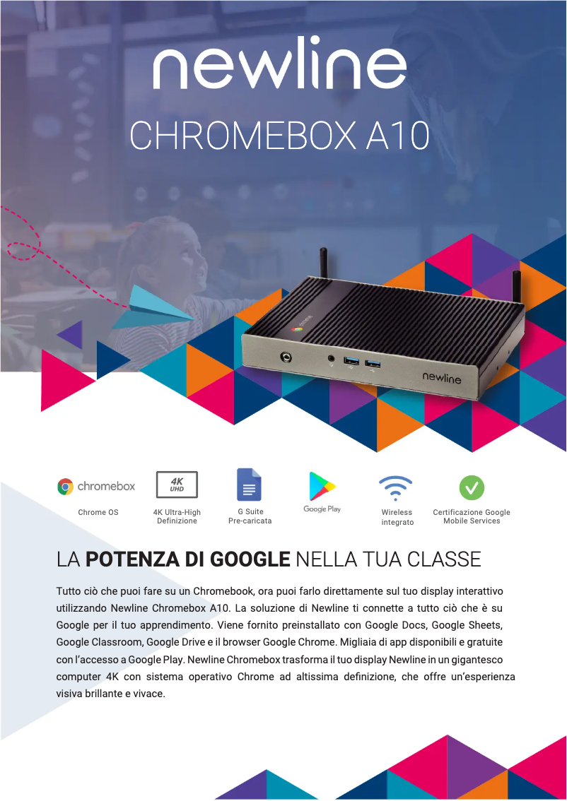First page image of the manual for Chromebox