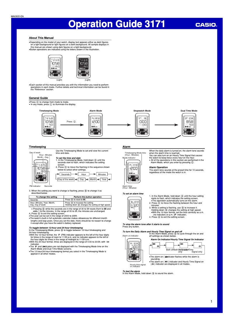 First page image of the manual for LDF-52-1A