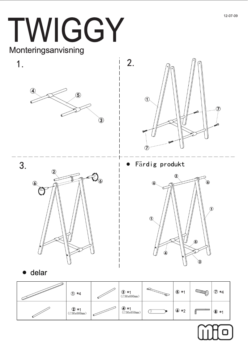 First page image of the manual for Twiggy