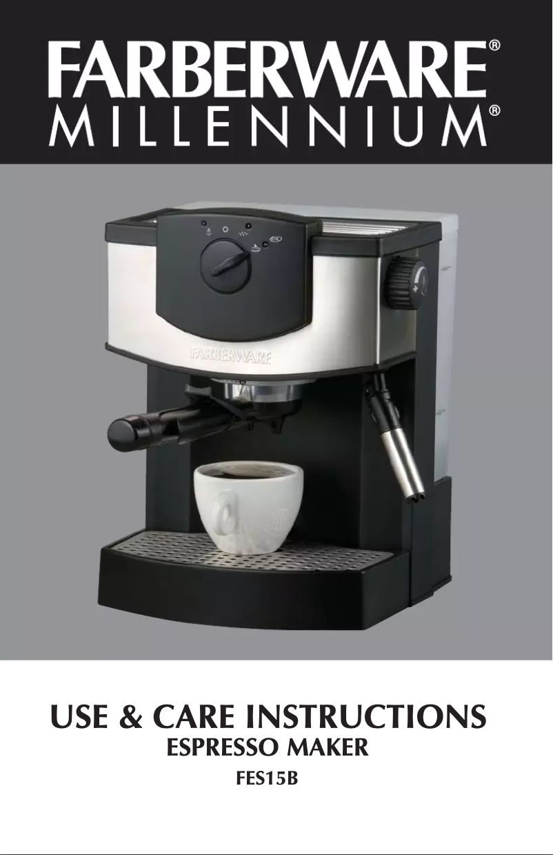 Page 1 of the manual User Manual Farberware FES15B