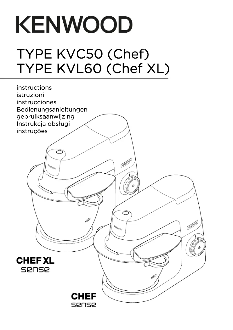 First page image of the manual for Chef Sense KVC5020T