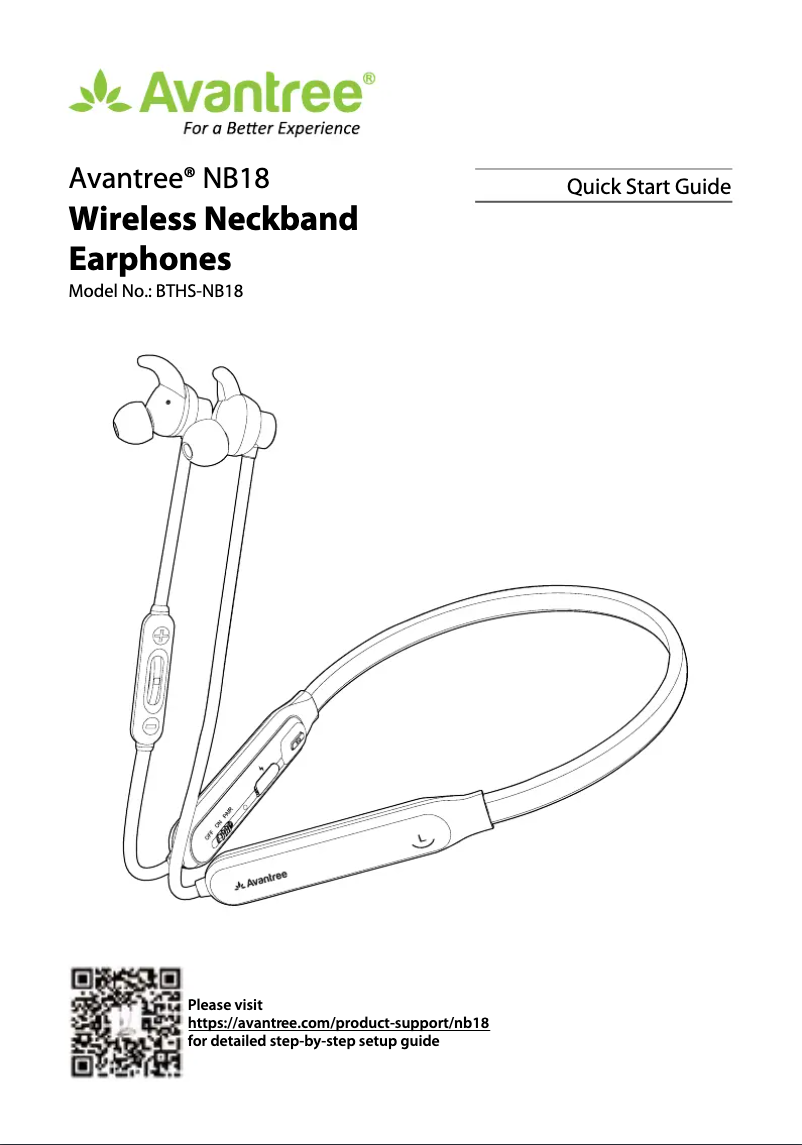 First page image of the manual for NB18