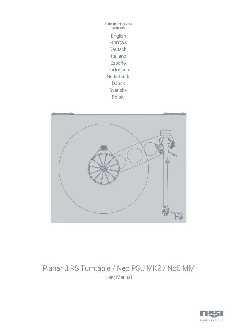 First page image of the manual for Planar 3