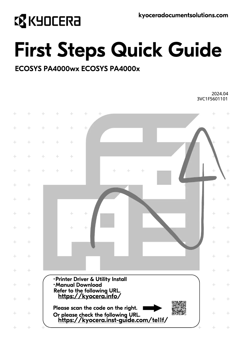 Page 1 of the manual User Manual Kyocera ECOSYS PA4000x