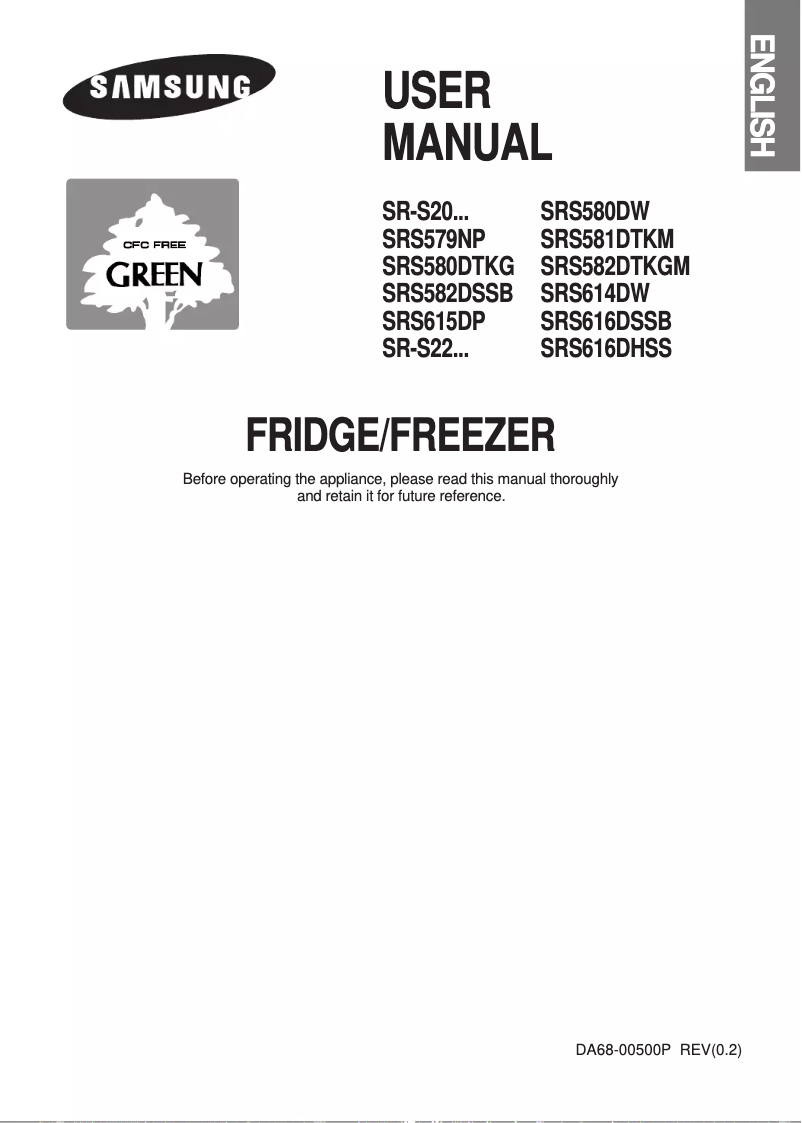 Page 1 of the manual User Manual Samsung SR-S2029LRS