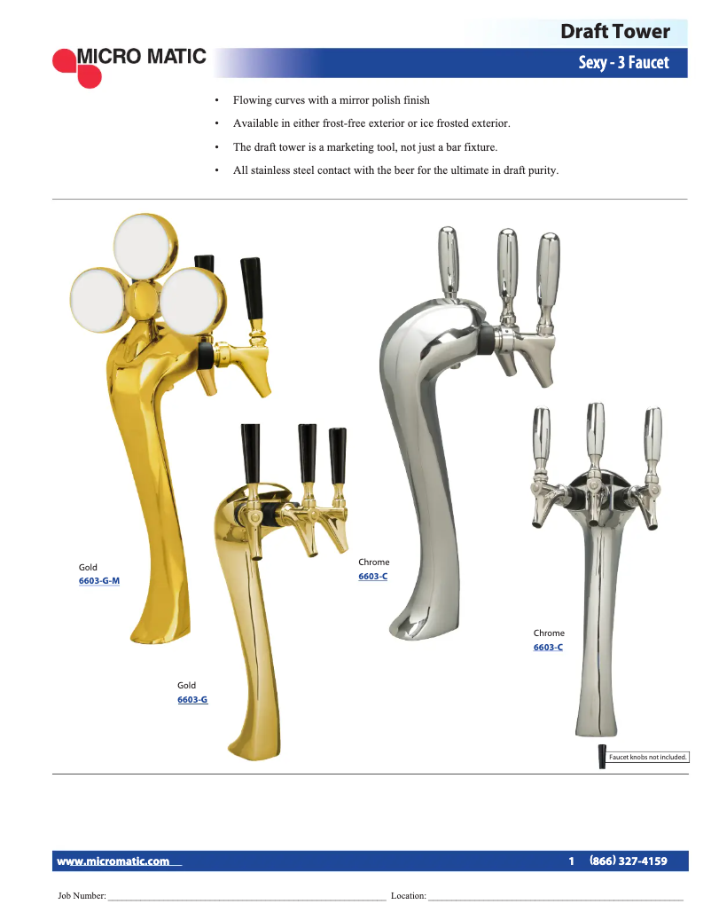 First page image of the manual for 6603