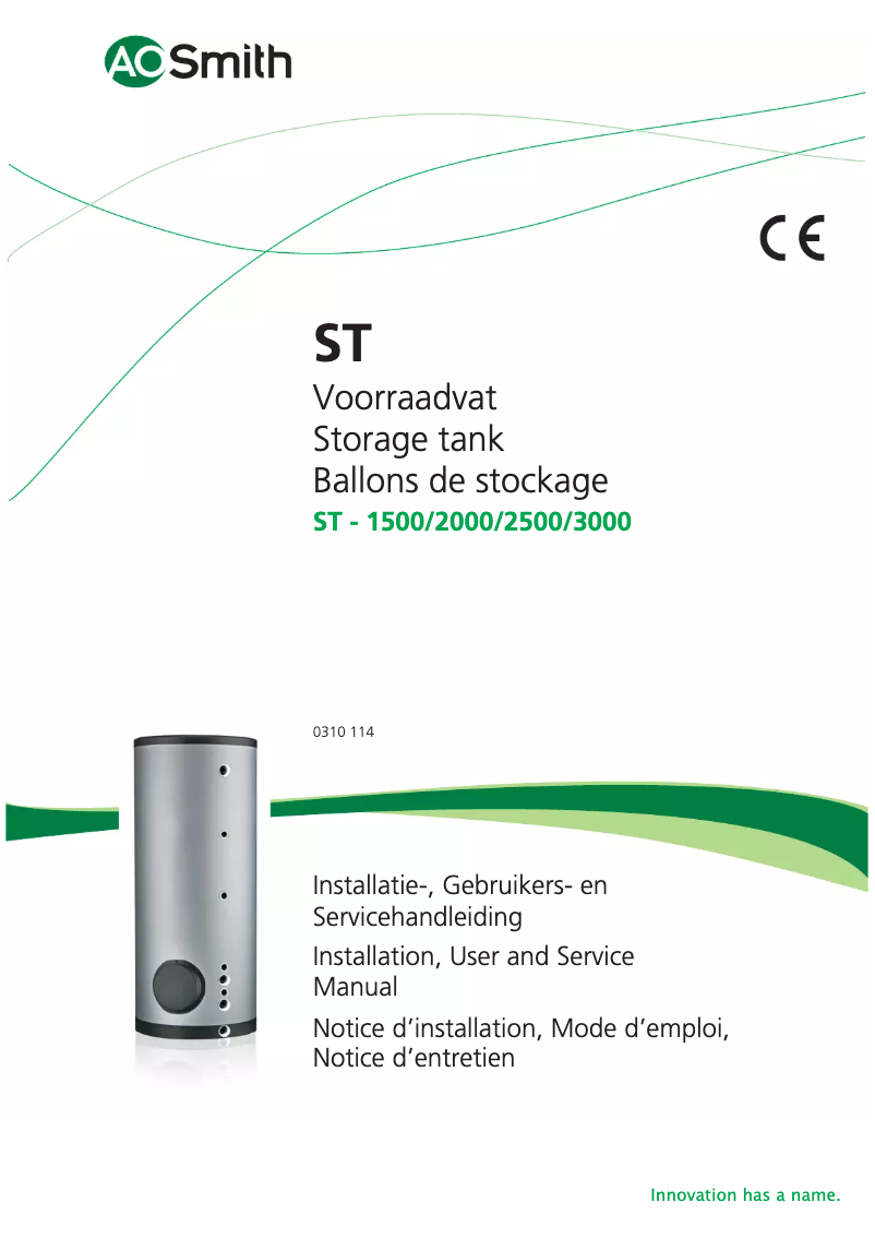 First page image of the manual for ST 1500