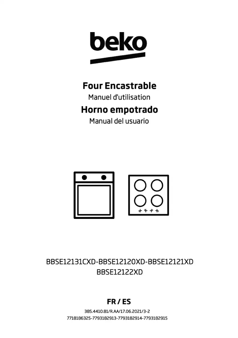 Page 1 of the manual User Manual Beko BBSE12122XD