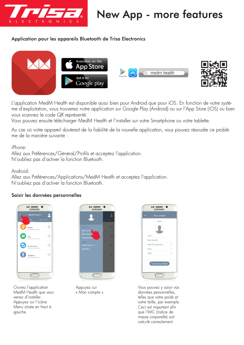 Page 1 of the manual User Manual Trisa Easy Scale 4.0