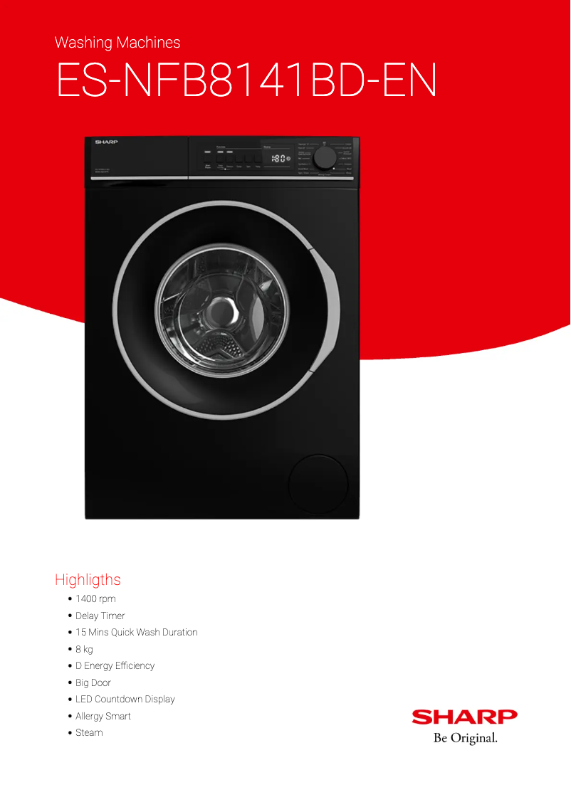 First page image of the manual for ES-NFB8141BD-EN