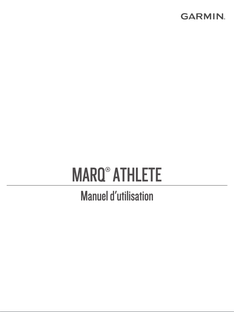 Image de la première page du manuel de l'appareil MARQ Athlete