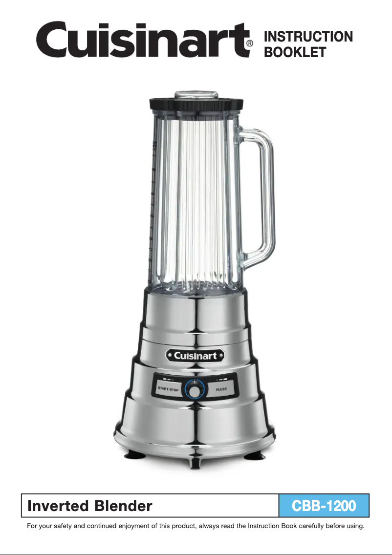 Page 1 of the manual User Manual Cuisinart CBB-1200