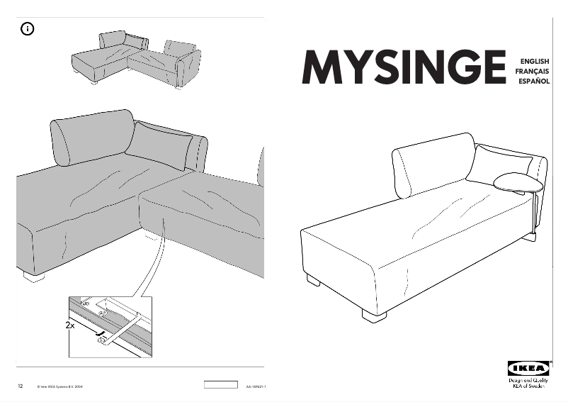 Page 1 of the manual User Manual Ikea MYSINGE
