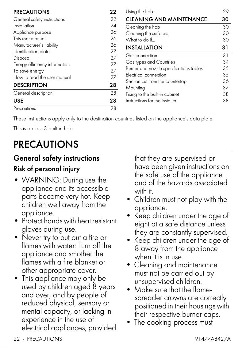 First page image of the manual for SR264XGH2
