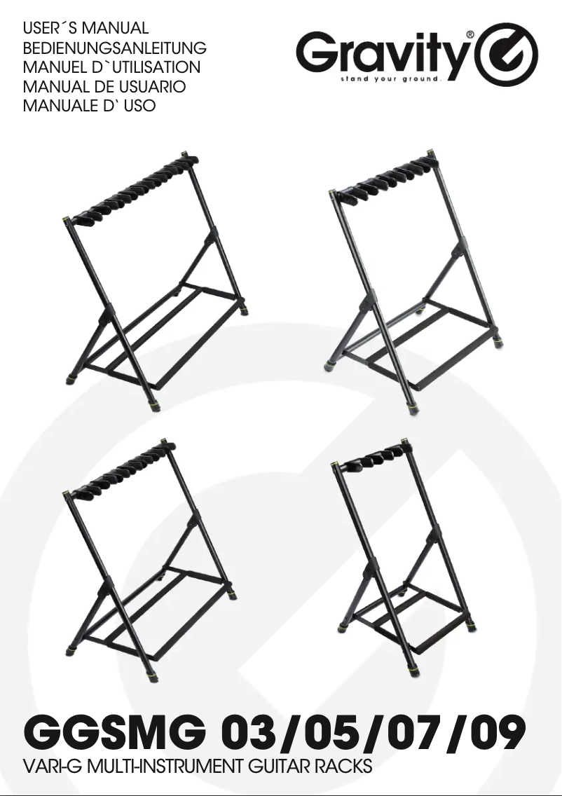 First page image of the manual for Vari-G 3