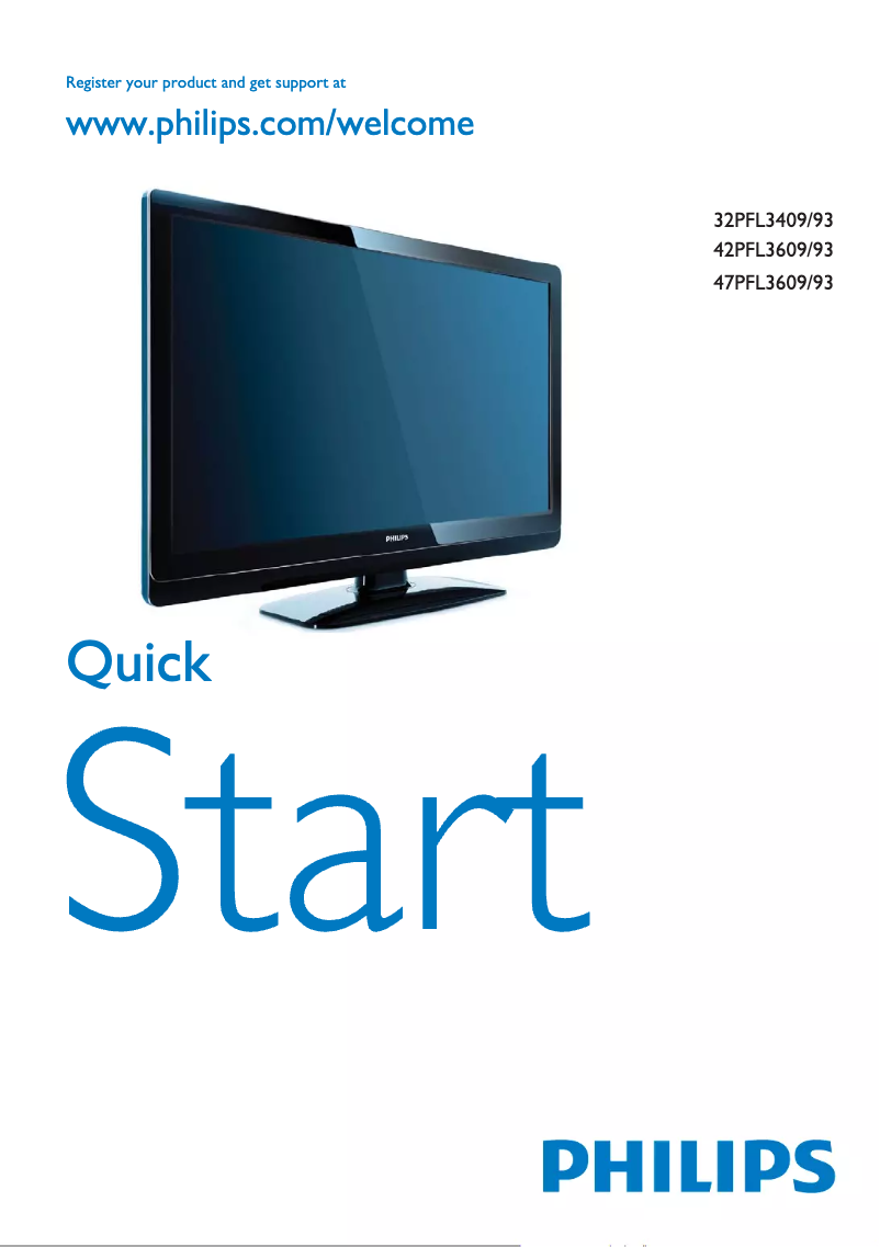 Page 1 of the manual Installation Guide Philips 32HFL3331